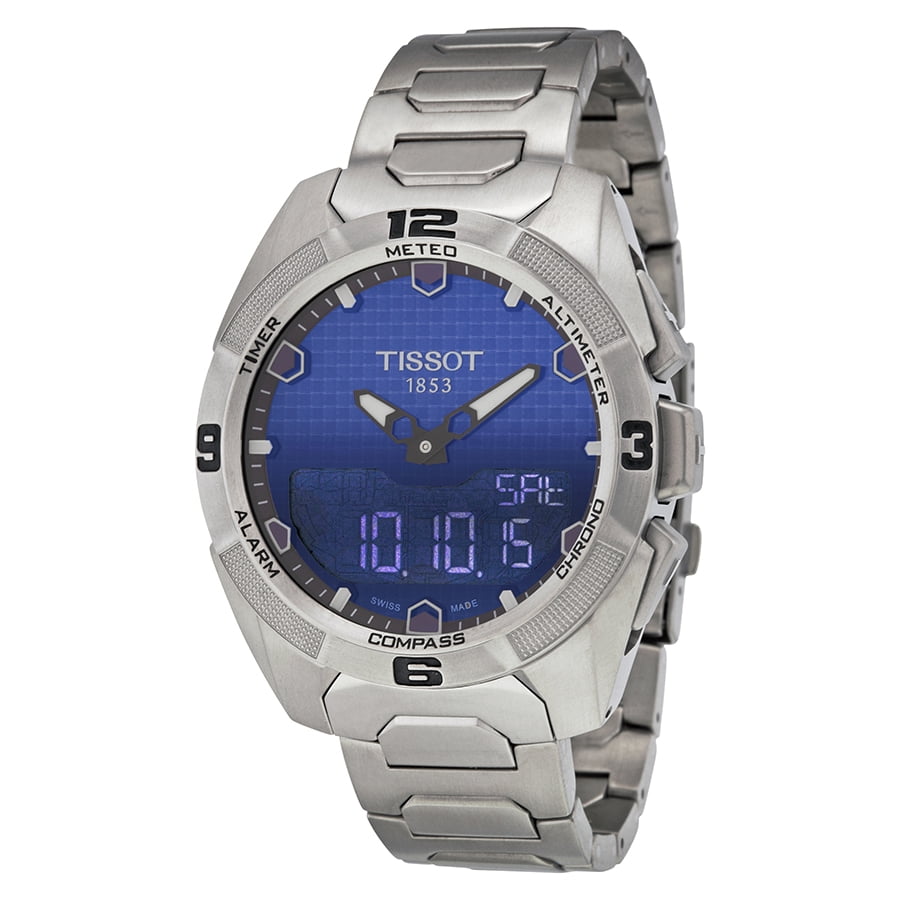 Tissot T-Touch Expert Solar Blue Dial Mens Watch T0914204404100 - Walmart.com