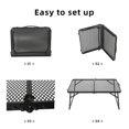thumbnail image 3 of yeacher Table de Camping Portable à Hauteur Réglable, Conception Légère et Pliable pour Pique-Niques en Plein Air, Randonnée et Sorties à la Plage (Inclut un Sac de Transport), 3 of 7