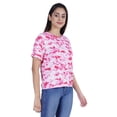 thumbnail image 3 of Moomaya Printed Tie Dye Tops For Women Casual Half Sleeve Round Neck T-shirts, 3 of 7