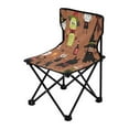thumbnail image 2 of 600D Oxford Camping Chair Portable Foldable Chair Supports 220 lbs for Picnic, Fishing, Backpacking Black Clown Costume Icons, 2 of 8