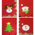 thumbnail image 4 of Christmas Placemat Nonwoven Santa Adorable Table Mat Dining Mat Holiday Decor, 4 of 10