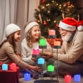 thumbnail image 3 of SoulBay Flameless Candles Color Changing Rechargeable, 12pcs LED Flickering Tea Lights Votives Candle with Charging Base & Remote Timer for Room, 3 of 9