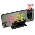 thumbnail image 3 of Bwomeauty Christmas Clearance, Multi-functional Intelligent Projection Alarm Clock Can Charge Mobile Phones, LED Temperature And Humidity Display Digital Projection Clock-Black, 3 of 5