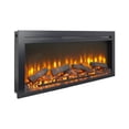 thumbnail image 2 of 44 inch wall recessed electric fireplace with remote and Imitation Flame , LED light heater, 2 of 5