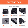 thumbnail image 5 of Ultralight All-Season Down Sleeping Bag for Adults, Grey, 300g Fill, 36 ° F–61 ° F, Rectangular, 1-Person, 5 of 7