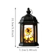 thumbnail image 3 of Mini LED Halloween Lantern with Halloween Event Witch Print, Battery Powered Hanging Lighted Decor for Tabletop Tiered Tray Halloween Party Gothic Home Decor, 3 of 7