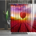 thumbnail image 2 of Shower Curtain Valentine's Day Gift Romantic Heart-Shaped Pattern Tree Flower Sea Bathtub r Multi Size Cloth Curtains, 2 of 6