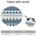 thumbnail image 6 of Floral Bohemian Round Table Cover with Elastic, Stretch Fit Cloth for 38-42 Inch Tables, All-Purpose Decorative Table Setting, 6 of 7