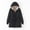 Black, variant on AOOCHASLIY Black and Friday Women Coat Christmas Gift Women's Fashion Long Sleeve Solid Hooded Pocket Long Cotton Coat