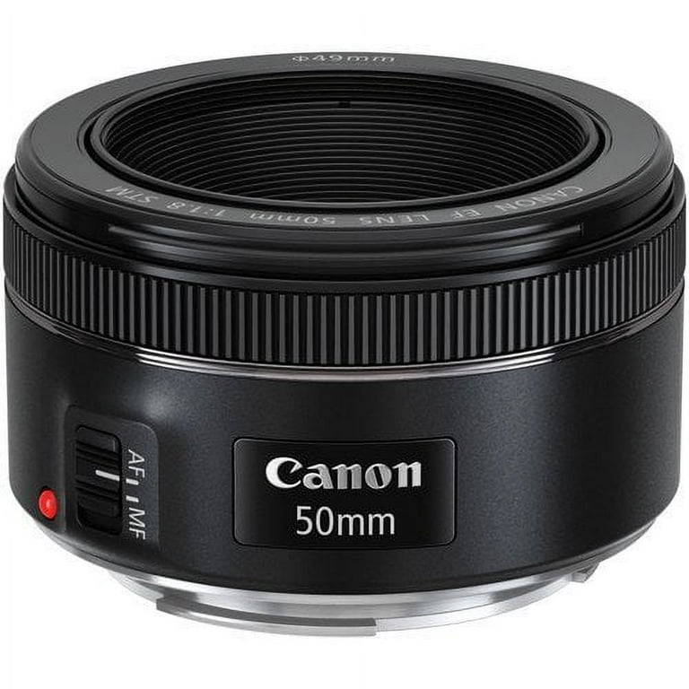 Canon EF 50mm f/1.8 STM Lens + Pixi-Advanced Accessory Bundle