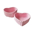 thumbnail image 2 of 2 cestas de almacenamiento tejidas a mano con forma de corazón, ideales para organizar aperitivos, regalos, maquillaje y perfumes, para oficina o, 2 of 8