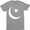 Athletic Heather, variant on Beautiful Cresent Moon And Star Design Icon Silhouette Emoticon Men's T-Shirt