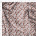 thumbnail image 4 of Soimoi Gray Rayon Fabric Tree Stump & Fox Animal Print Sewing Fabric Yard 56 Inch Wide, 4 of 5