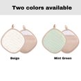 thumbnail image 3 of Mistaha Wave Texture Silicone and Cotton Pot Holders Set - Heat Resistant Kitchen Hot Pads with Storage Loop - Beige with Colorful Dots - Cooking Essential for Safety and Efficiency, 3 of 5