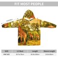 thumbnail image 3 of Wild Giraffe,Women's Oversized Wearable Blanket Hoodie, Blanket Sweatshirt,Flannel Pullover Blanket, 3 of 9