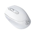 thumbnail image 2 of Wireless Bluetooth Mouse, 2.4GHz Silent Mouse, Small & Portable Cordless Mouse with Built-in Rechargeable Battery for Laptop, Pc, Desktop, Notebook,Gifts for Men Women(White), 2 of 6