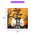 thumbnail image 5 of Trick or Treat Miniature American Shepherd Needs Candy Happy Halloween Night Set of 4 Stone Coasters MAS Dog Lover Gifts 4x4in Absorbent Soapstone Coaster - 02020, 5 of 5