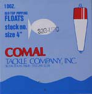 Comal Weighted Popping Fishing Float, Red/Green, 4-inch