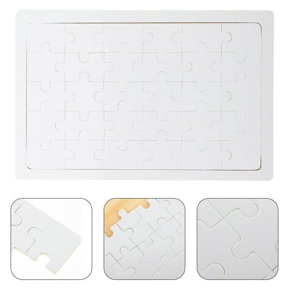 FESTFENDS Diy Rectangle Heat Transfer Puzzle White Paper 1Pack Family