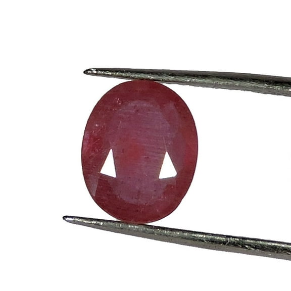 Natural Oval Cut Red Ruby Loose Gemstone, 4.00 Carat