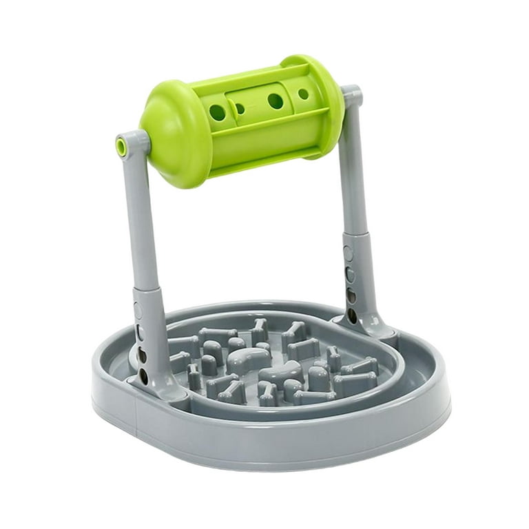 Slow Feeder Dog Bowls Dog Puzzle Toys Adjustable Height Interactive Dog  Toys IQ Training Feeding Tray for Cat Small Medium Large Dogs Puppy Green