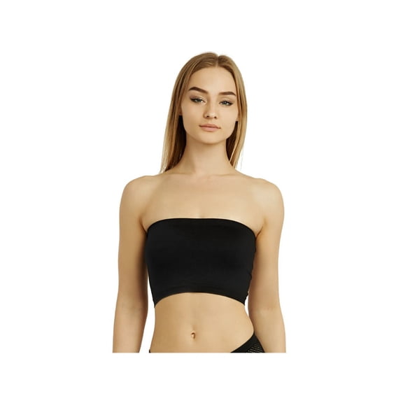 LAVRA Women's Strapless Bra Cropped Seamless Tube Top Stretch Sport Bandeau