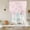 Petal Pink, Blush, Rose, White, variant on Pink Bow Tie Up Curtains for Windows, Adjustable Balloon Window Shades, Farmhouse Roses Floral Stripes Rustic Modern Kitchen Window Treatments Adjustable Roll Up Curtain for Basement/Nursery 52"x45"