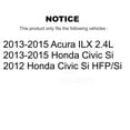 thumbnail image 2 of Transit Auto Front Rear Disc Brake Rotors and Semi-Metallic Pads Kit for Car Honda Civic Acura ILX K8F-101193, 2 of 11