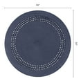 thumbnail image 6 of Unique Bargains Farmhouse Round Placemats Set of 6 Woven Placemats Navy Blue, 6 of 6