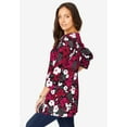 thumbnail image 4 of Jessica London Women's Plus Size Swing Tunic Oversized Long Blouse, 4 of 6