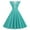 Green, variant on XFLWAM 1950s Retro Rockabilly for Women Sleeveless Lace V-Neck Vintage Cocktail Party Dress Polka Dot A-Line Swing Tea Dresses Red L