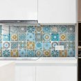 thumbnail image 1 of Adhesivos para Azulejos para Baño y Cocina, 24 Piezas Adhesivos de Pared Adhesivos para Azulejos Mosaico Decorativos Adhesivos para Azulejos de Cemento para Decoración de Azulejos de Pared 10x10cm, 1 of 5