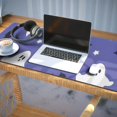 thumbnail image 3 of Long Mouse Pads for Desk,Halloween Ghost Bat Pattern Desk Mats on Top Of Desks, Desk Mouse Pad Extra Large with 3mm Non-Slip Base and Stitched Edge for Gaming,Office,Work,Home 35.4x15.7in, 3 of 5