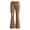 Brown, variant on Women’S Heart Cutout Flare Jeans, High Waisted Distressed Bell Bottom Trousers, Soft Denim Casual Fashion Pants, 1 Piece, Sizes XS Through XXL