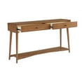 thumbnail image 5 of Martin Svensson Home Mid Century Modern 2 Drawer Sofa Console Table, Cinnamon, 5 of 9