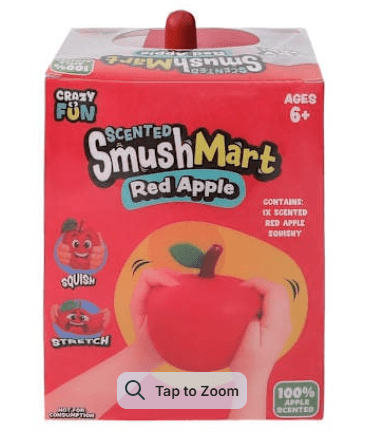 SmushMart Jumbo Squishy Apple-Slow-Rising Squishy Figure, Bread - Stress Relief Squeeze Ball