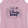 thumbnail image 3 of Disney Classics - Cats & Dogs - I Want All The Disney Dogs - Women's Racerback Tank Top, 3 of 5