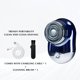 thumbnail image 4 of Mini afeitadora eléctrica portátil | Cuchilla turbo flotante de acero inoxidable | Resistente al agua IPX7 | Bajo ruido | Uso en seco y húmedo | Recargable por USB | Tamaño de viaje | Para rostro, 4 of 6