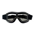 thumbnail image 3 of Gafas de moto,Gafas de moto Gafas de montar vintage,Gafas deportivas Accesorio de ciclismo Mujeres Hombres Adultos,Gafas para scooter,ATV,motocross,a prueba de viento,Gafas de lente gris negra, 3 of 8