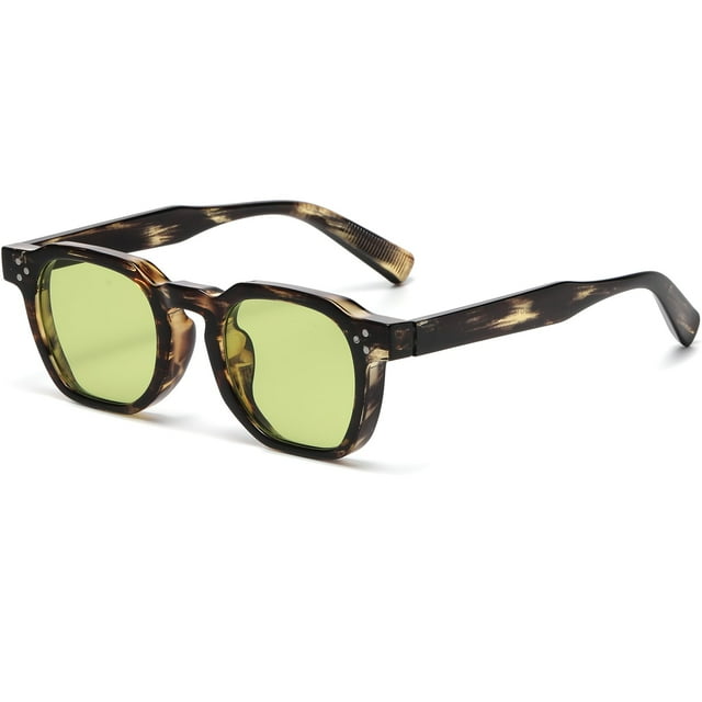 Anteojos de sol AIEYEZO retro cuadrados con montura gruesa y protección UV400 unisex