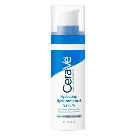 CeraVe Hydrating Hyaluronic Acid Face Serum, 1 fl (Best Hydrating Face Serum)