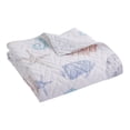 thumbnail image 4 of Levtex - Blue Sea - Quilted Throw - 50x60in. - Coastal - Coral, Teal, Blue, Grey, White - Reversible Pattern - Cotton Fabric, 4 of 4
