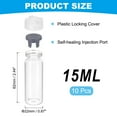 thumbnail image 2 of Uxcell 10Pcs Clear Glass Sample Vials, Small Liquid Bottles Gray 15ml, 2 of 7