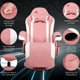 thumbnail image 5 of Goplus Massage Gaming Recliner Reclining Racing Chair Swivel w/Cup Holder & Pillow Pink, 5 of 12