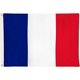 thumbnail image 1 of Banderas - Bandera nacional francesa 90 x 150 cm, tricolor - Bandera de Francia con 2 ojales metálicos, resistente a la intemperie, 1 of 4