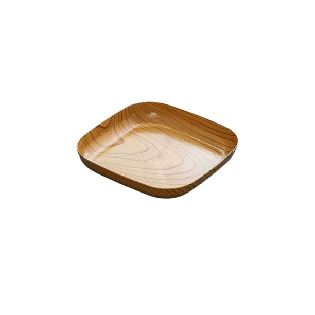 El Tablero Plano Del Cartón Del Grano de Madera Proporciona Vajillas Pesadas de Madera Marrón, Adecuadas para la Decoración de Vajillas de la Cena en el Hogar