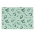 thumbnail image 1 of Reptile Cutting Board, Exotic Lizards Chameleons Leaping Illustration Nature Reptiles, Decorative Tempered Glass Cutting and Serving Board, Large Size, Green Mint, by Ambesonne, 1 of 1