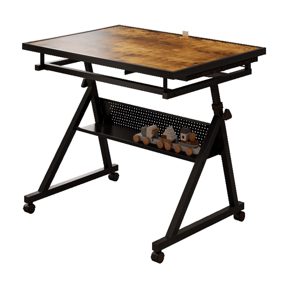 1500 Pieces Jigsaw Puzzle Table for Adults – Metal Tabletop with 4 Storage Trays | White, Ideal Gift for Puzzle Lovers | Neat Storage for Home/Game Room Use（black）