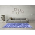 thumbnail image 3 of Ahgly Company Indoor Rectangle Abstract Blue Modern Area Rugs, 4' x 6', 3 of 4