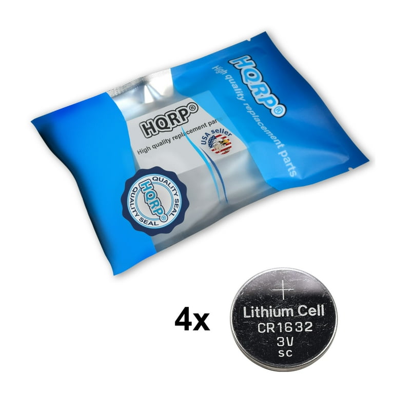 HQRP 4-Pack Coin Battery for Garmin Vivofit Bluetooth Fitness Band